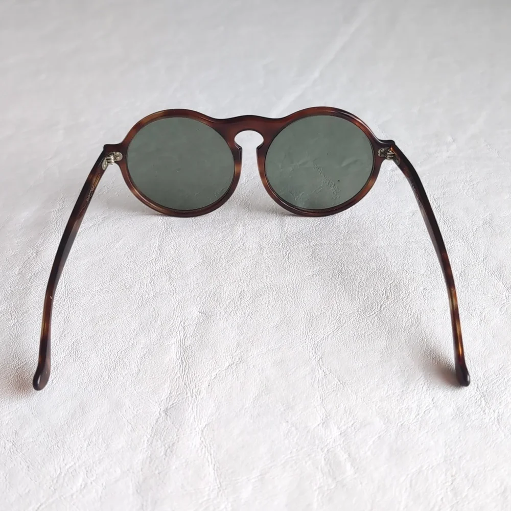 Bausch & Lomb Vintage Rare Sintra Large Round Sunglasses Tortes Shell Colorway